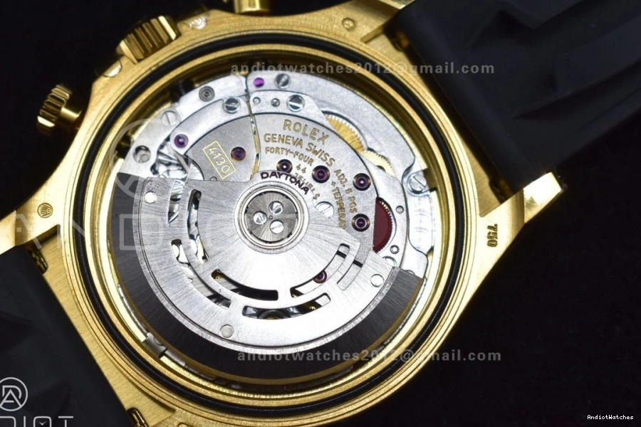 V AllSeason Best Diamonds Black Daytona Dial BTF Rubber Strap 769 Edition On SA4130 Oysterflex 116518 1:1 0223